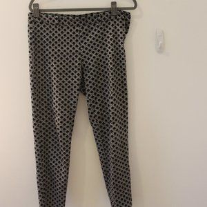 H&M black and white dress ankle pants